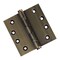 Embassy 4-1/2 x 4-1/2 Solid Brass Ball Bearing Hinge, Antique Brass Finish with Flat Tips 4545BBUS5F-1 - alternate 1